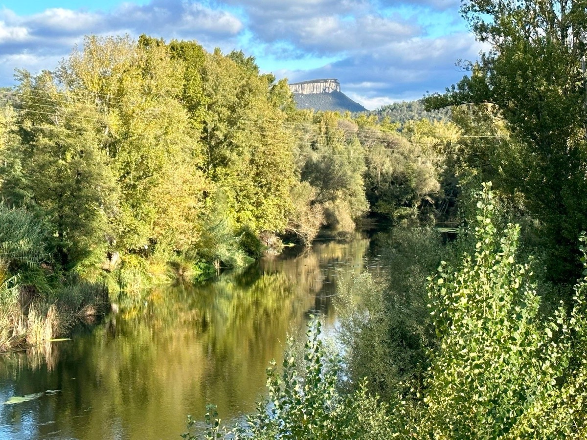 The Ter river valley along the Carrilet greenway