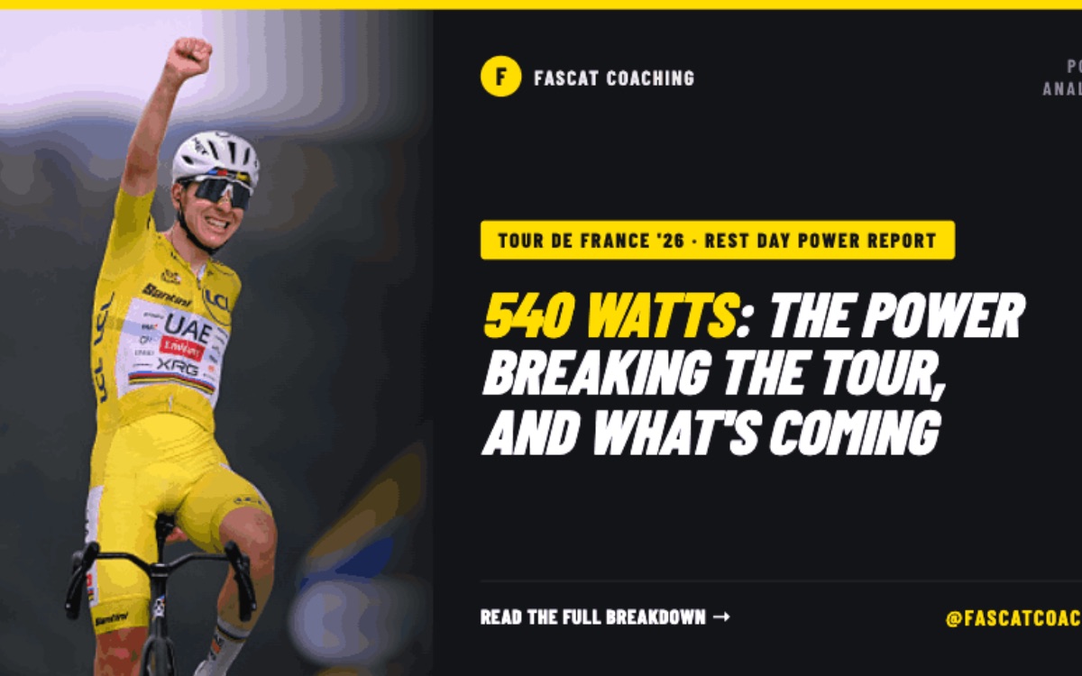 540 watts: the power breaking the Tour, and what's coming. Rest day power report from FasCat Coaching